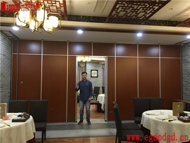 佛山酒樓活動(dòng)隔斷墻工程之順悅酒樓篇